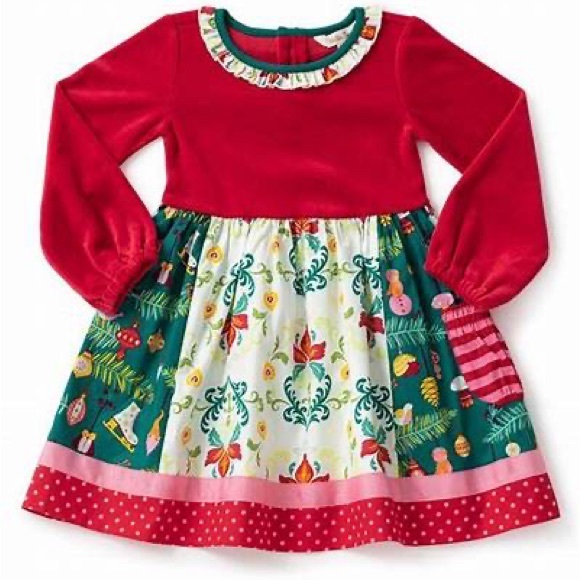 matilda jane christmas dress Santa's Sugarplum Ruffle Dress
